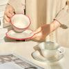 High-end Niche Coffee Cup and Saucer Set, Birthday Gift for Girls, High-end Souvenir for Girlfriends, Practical Gift Box.