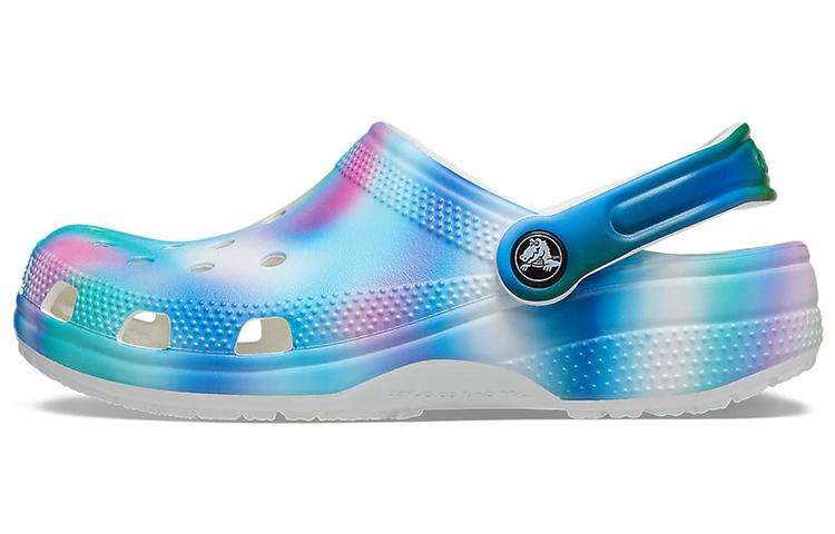 Crocs Colorful Crocs Beach Unisex Multi Color White Sandals 207556-94S 34-35