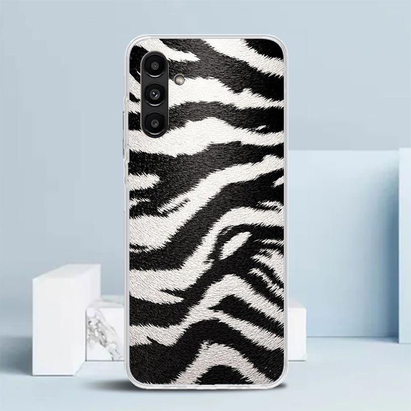 Zebra Stripe Black White Phone Case For Samsung Galaxy A17 A37 A57 A16 A15 A14 A13 A56 A55 A54 A53 A36 A35 A34 A33 A26 A25 A24 A