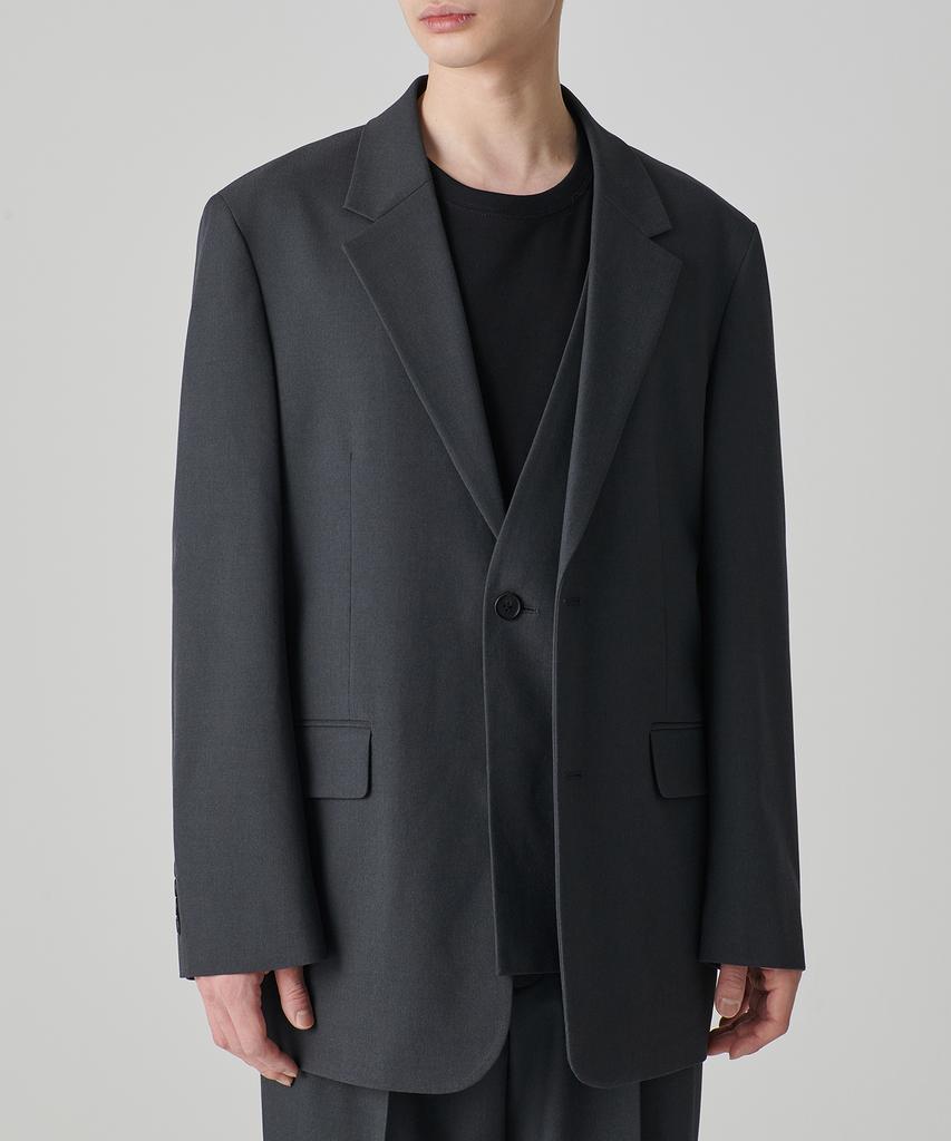 Musinsa Standard Oversized Layered Blazer [Grey]