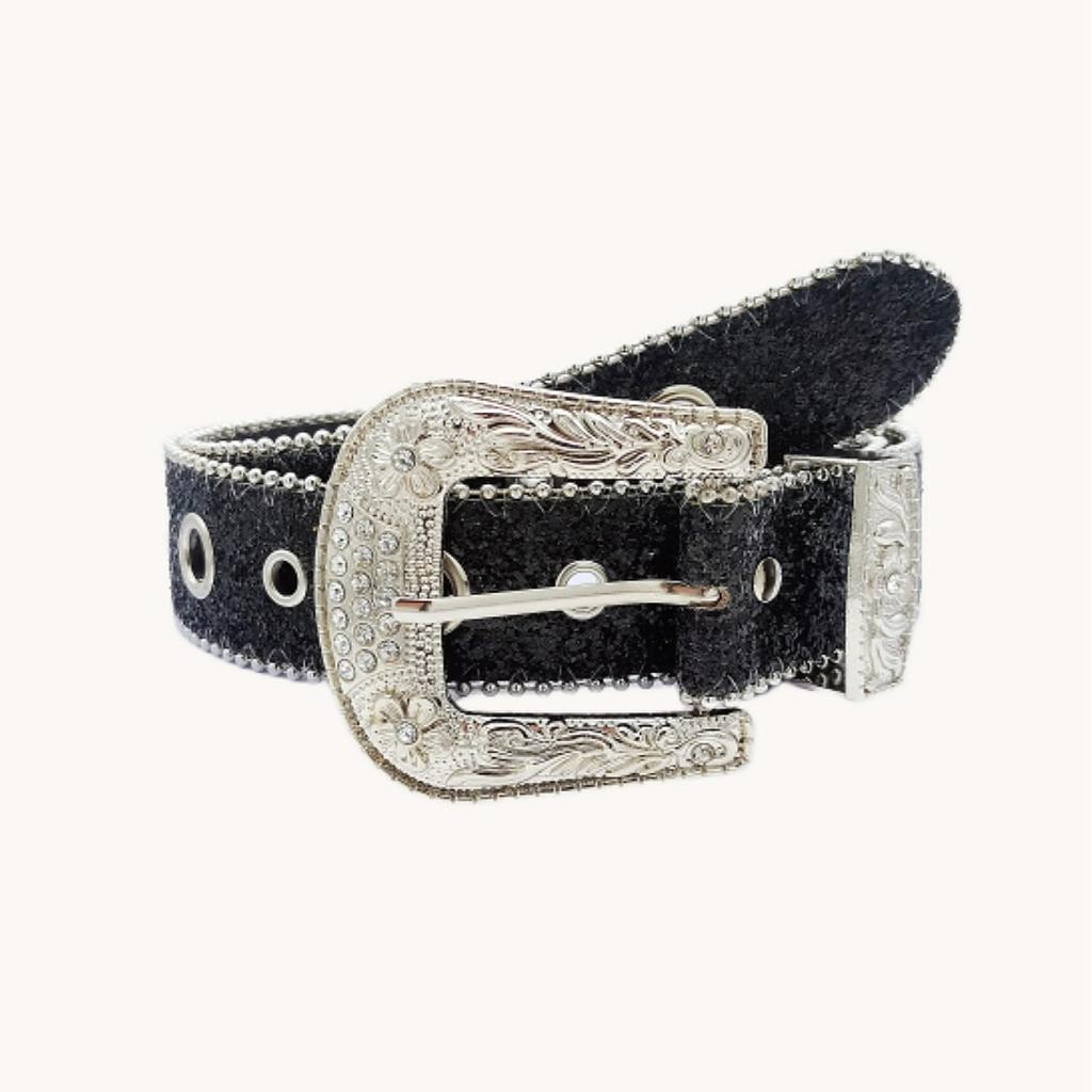Carved Buckle Belt Women'S Belt Decorative Personality Rhinestone Buckle Belt