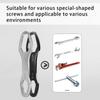 2Pcs All In One Universal Wrench Tool Set Adjustable From 8 To 24 Mm for Auto Repair and Motorcycle Bicycles Adjustments