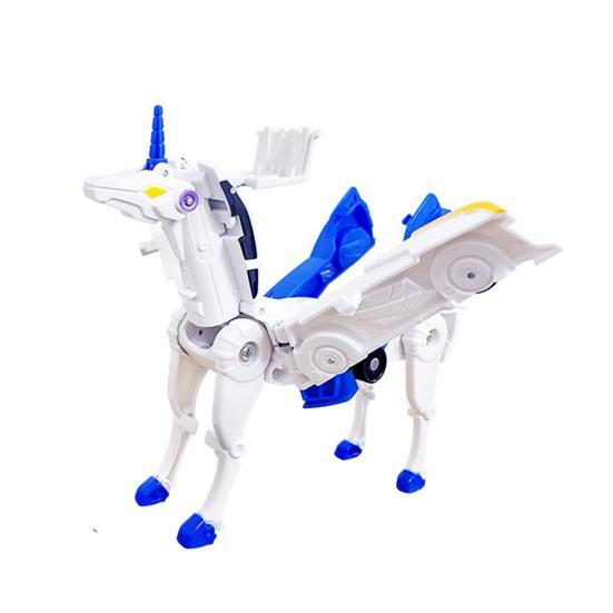 2Pcs/Set Transformable Flying Horse Car Toy Collision Deformation 2-In-1 Mini Vehicle Educational Transforming