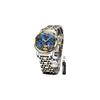 OLEVS Men's Automatic Mechanical Watch Blue Stylish Waterproof Business Date Calendar Fashion Wristwatch