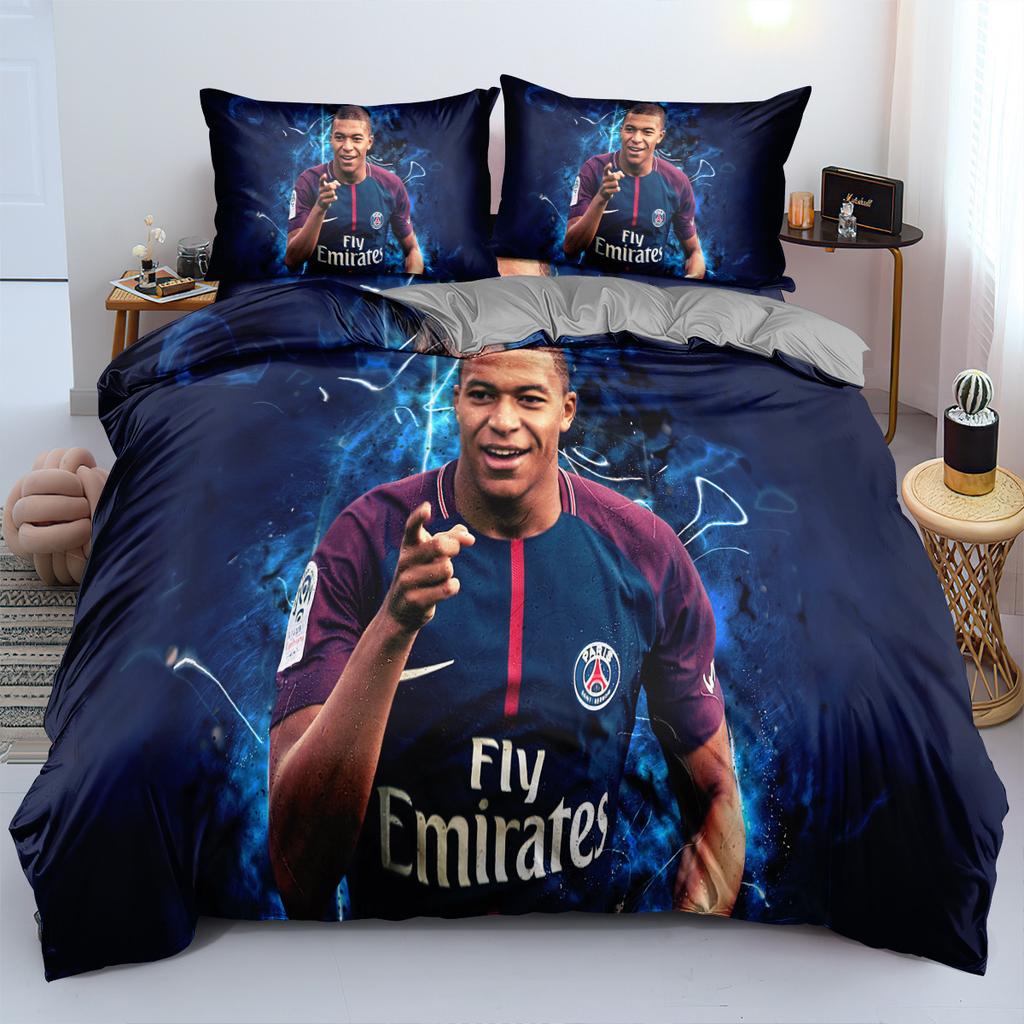 World Cup Star Bedding Three-Piece Set 90-120G Abrasive Cloth 3D Digital Printing