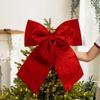 Top Bow Velvet Christmas Bow Large Red Velvet Bow DIY Hanging Bow New Year