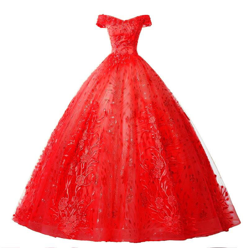 Golden evening dress women's 1011 new atmospheric stage performance tutu skirt long host company annual meeting dress