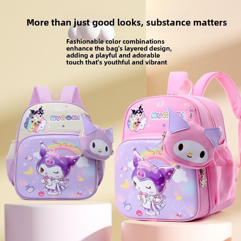 Ultraman Kuromi Melody Pattern Childrens Backpack With Breathable Oxford Fabric For Kindergarten Daily Use