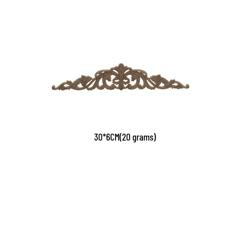 European Solid Wood Carved Floral Applique for Furniture and Doors