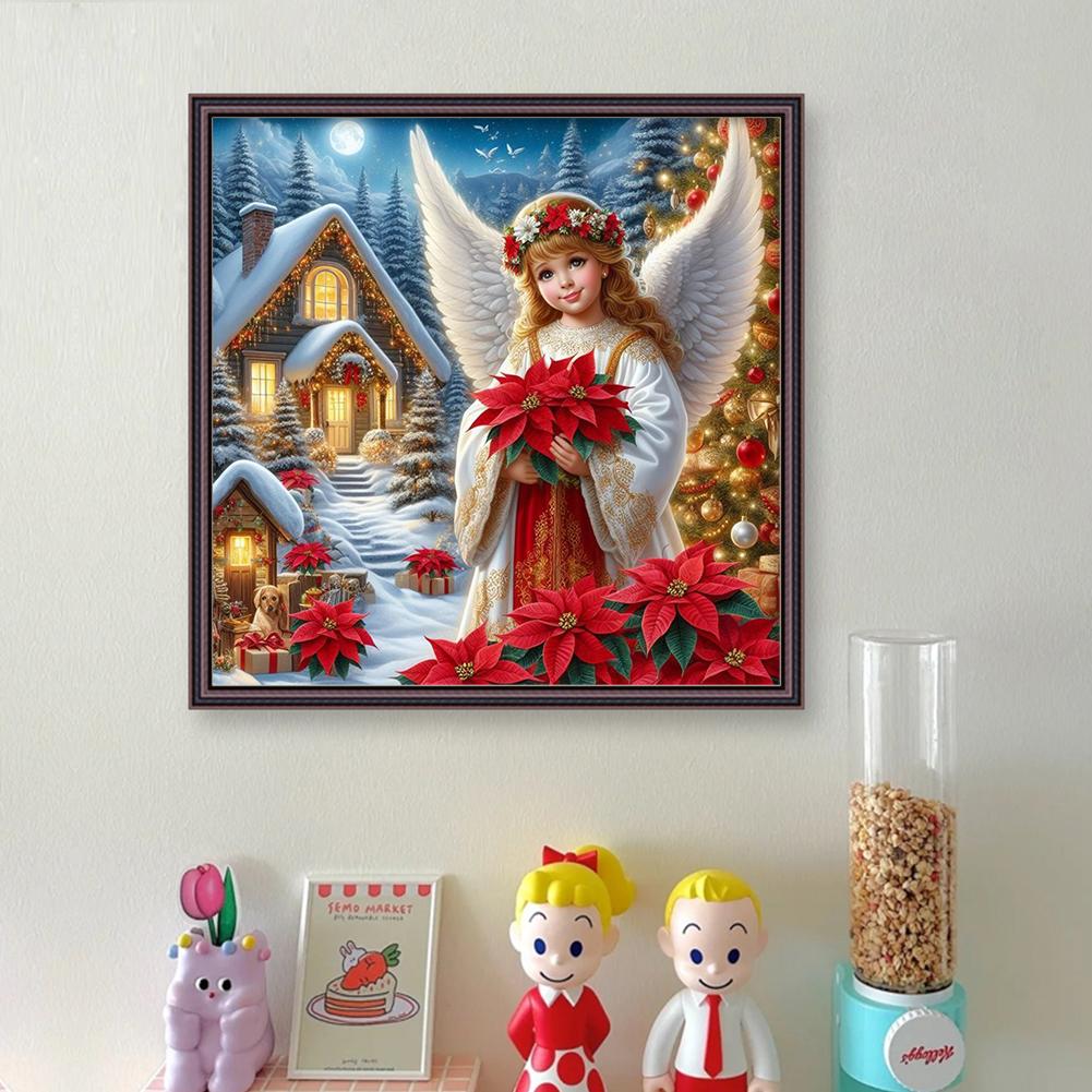 Full Embroidery Cotton Thread 14CT Printed Angel Cross Stitch Kit Art