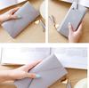 PU Leather Long Wallet Women Coin Purse Tassel Card Holders Zipper Purses