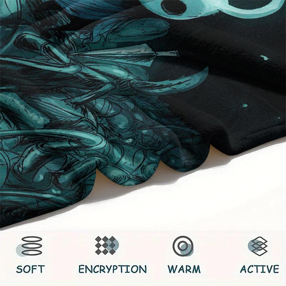 Hollow Knight Print Flannel Blanket, High quality Comfortable for All Seasons, Home Decor, Warmth and Comfort, Perfect for Christmas Gifts43