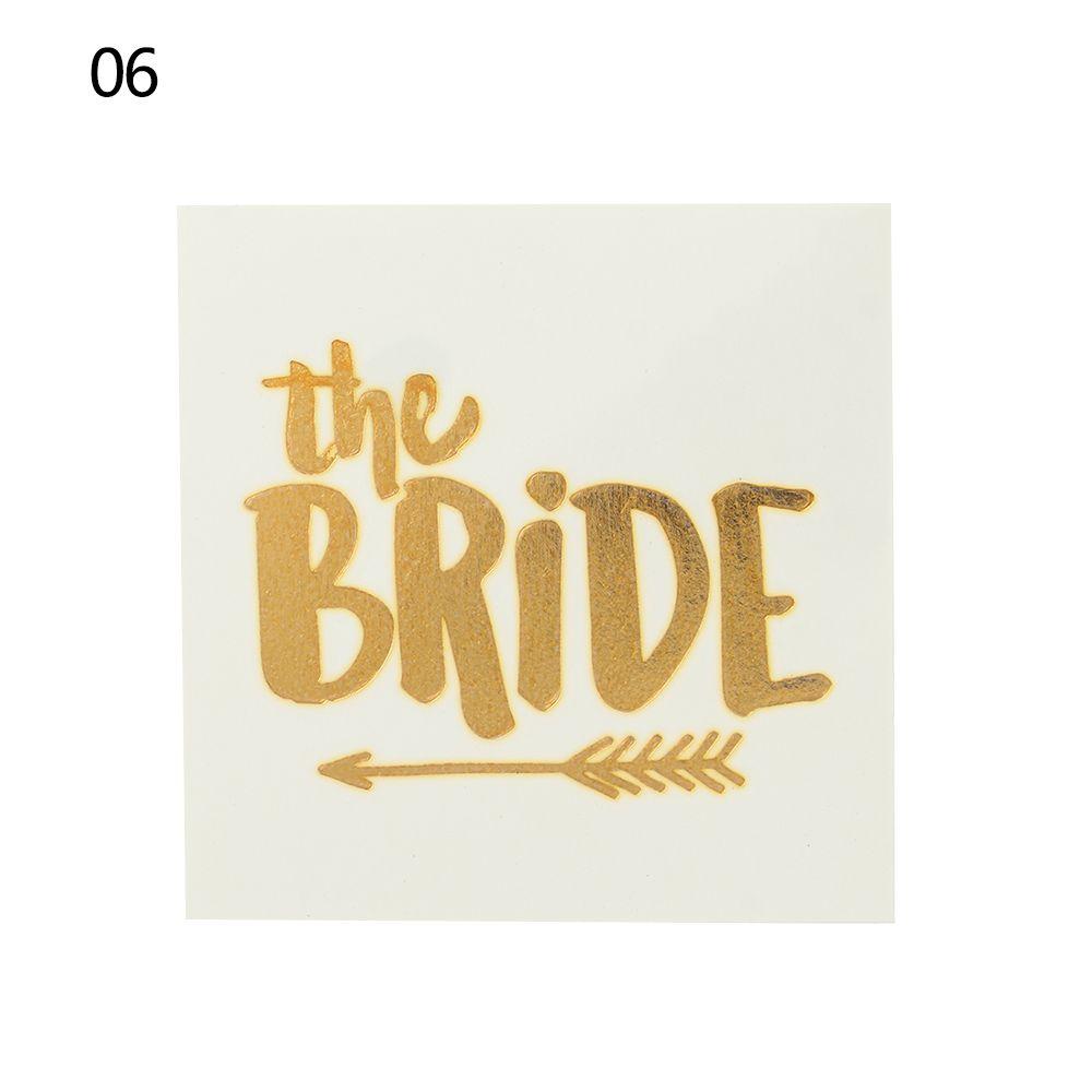 Bernvakarių lipdukas Nuotakos tatuiruotės lipdukas Nuotakos vakarėlio dekoracija Nuotakos komandos laikina tatuiruotė