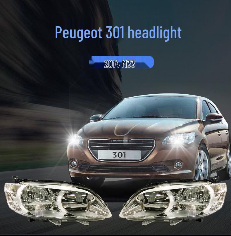 Compatible Headlight for 2014 Peugeot 301 - M33 High & Low Beam