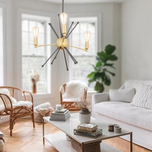 

NOVAK 3 ЧАСТИ ЧЕРНАЯ СТАРАЯ ЛЮСТРА ДЛЯ ЗАЛА