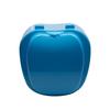 Apple Shape Denture Bath Box Case Dental False Teeth Storage Box with Hanging Net Container