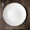 Di Ruien Pure White Ceramic Dinner Plate