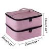 Nagellack Aufbewahrungsbox Doppelschichtige Tragetasche Nagellack Tragbare Organizer Tasche Stoßdämpfung Nagelset Zubehör