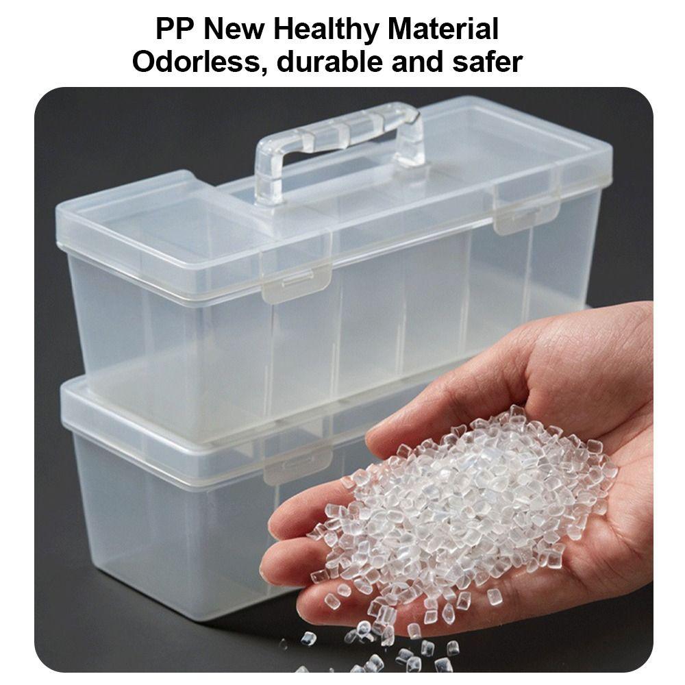 Multi-functional Tool Storage Box Transparent Hardware Tool Organizer Parts Organizing