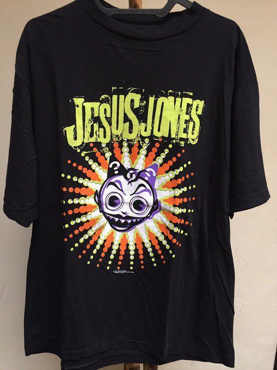 Jesus Jones Band Gåva Fläkt Herr Svart T-shirt