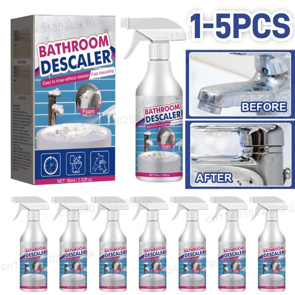 60ML Bathroom Foam Cleaner Spray Powerful Descaling Cleaning Foam Cleaning Agent for Bathtub Toilet Shower Sink Glass Ceramic