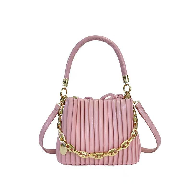 High Sense Niche Bucket Women'S Bag Wrinkled Foreign Style Messenger Bag Hand Carry Women'S Bag