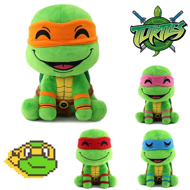 Pelúcia Fofa de Tartaruga Ninja Animal de Pelúcia Macio Para Crianças Figura de Tartaruga Estilo Desenho Animado