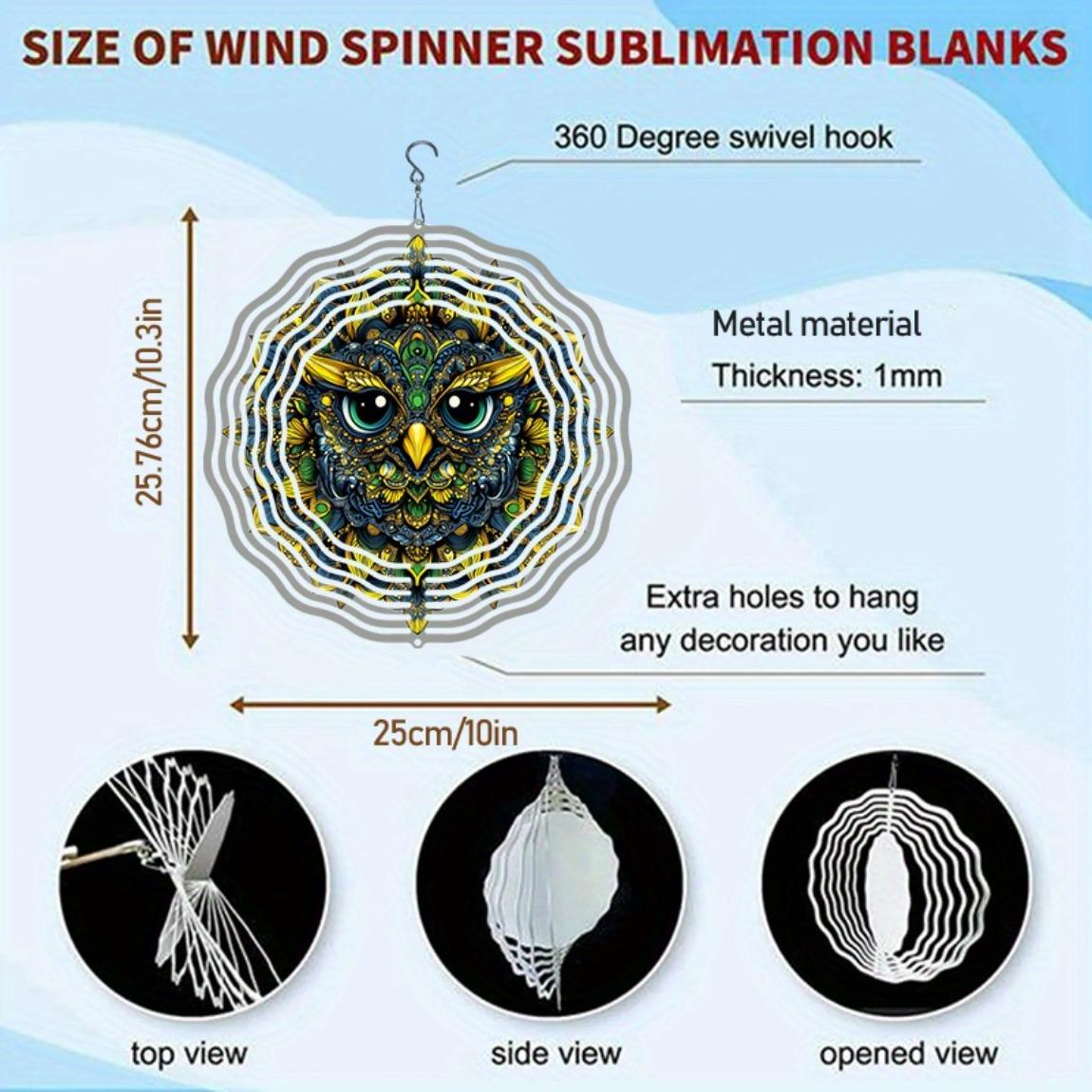 

Ветряной спиннер Цветочная Сова 3D Металлический Садовый Декор для Патио Двора Уличный Рождественское День Благодарения Праздничное Украшение Красочный Дизайн