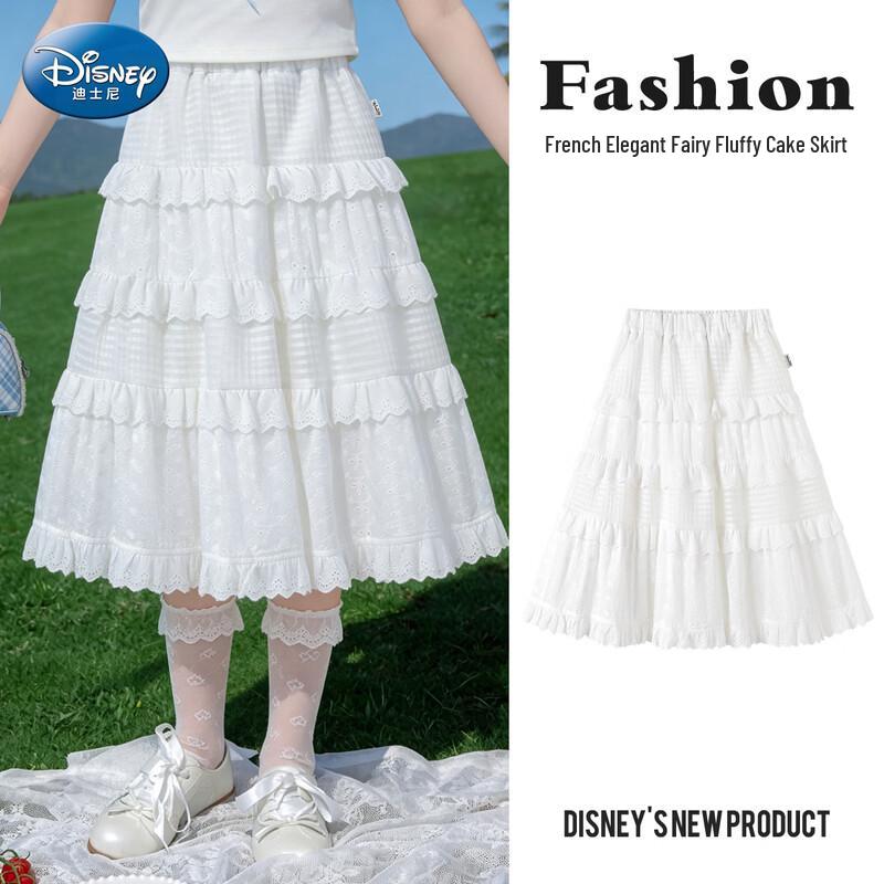 Disney Girls Sweet Lace Tiered Midi Skirt 130 белый
