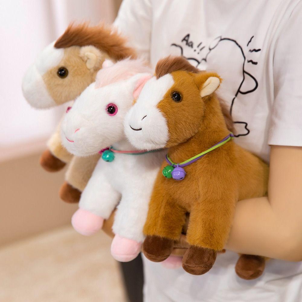 Creative Horse Plush Doll Mascot Dolls Zodiac Pony Figurine Stuffed Animal Doll  Birthday Gift
