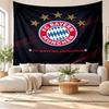 Bayern München Vægtæppe, Blødt Stof Vægophæng, Dekorativ Baggrund til Soveværelse Hjemme Vægkunst