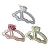 Hair Claw Hollow Butterflies Design 3D Rose Flower Decor Hair Clip Non-slip Teeth