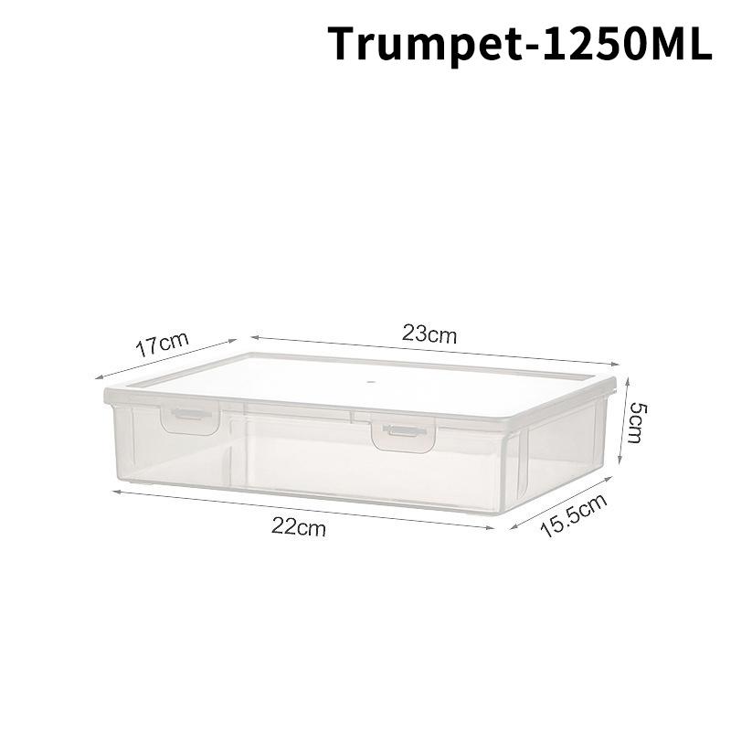 Plastic Storage Box Large Capacity Transparent Durable File Organizer Stackable Case for Home Office School Paper Storage
