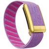 Suitable for Whoop 5.0 Wristband Strap, Nylon Woven Elastic Whoop MG Sports Replacement Strap, W Logo Gold Metal