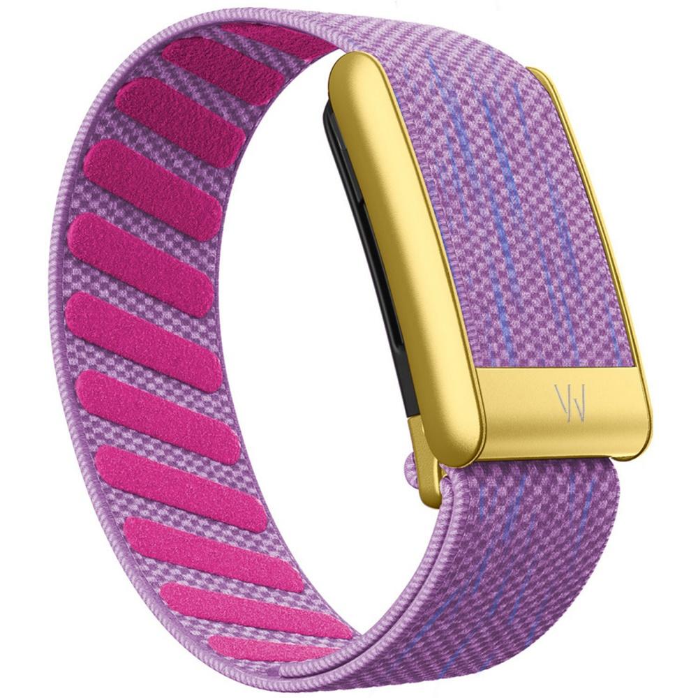 Suitable for Whoop 5.0 Wristband Strap, Nylon Woven Elastic Whoop MG Sports Replacement Strap, W Logo Gold Metal