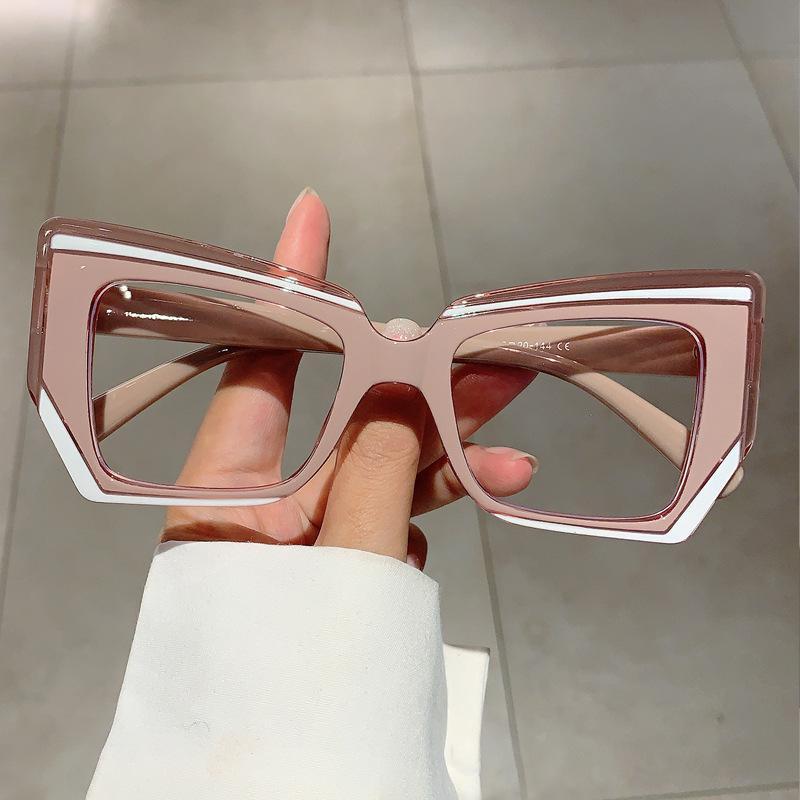 Vintage Square Anti Blue Light Glasses Women Designer Optical Multicolour Frame Myopia Prescription Eyewear