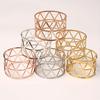 High Grade Shiny Metal Hollow Triangle Napkin Rings Napkin Clasps Are Suitable For Catering, Anniversary, Wedding, Birthday, Valentine's Day Gift