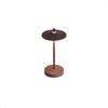Pala Table Lamp, Desk Light, Portable Lamp by DI CLASSE, USB-C Charging, Built-in LED, Water-Resistant IP54, Terracotta