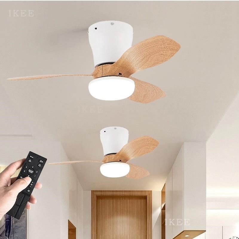 3 Light Colors 6 Speed Adjustable Ceiling Fan Light Living Room Kitchen Balcony Fan Lamp Modern LED Lighting Fan