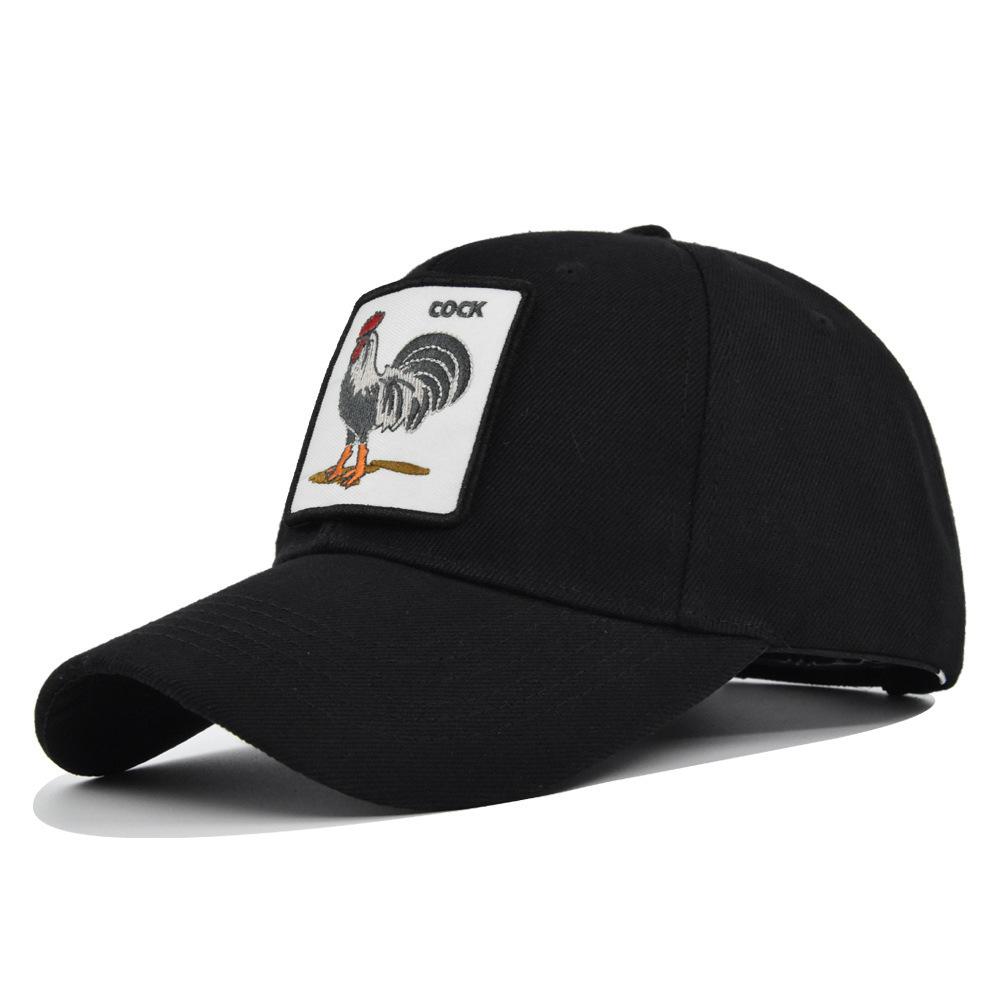 3d embroidered baseball cap rooster embroidered duckbill cap sun visor baseball cap trucker hat no adjustable