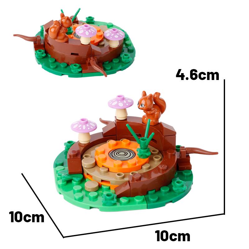 MOC Mittelalterliche Militärische Bausteine Soldatenfigur Zubehör Heiliger Ort Brunnen Straßenansicht Armee Ziegel Geschenke Spielzeug