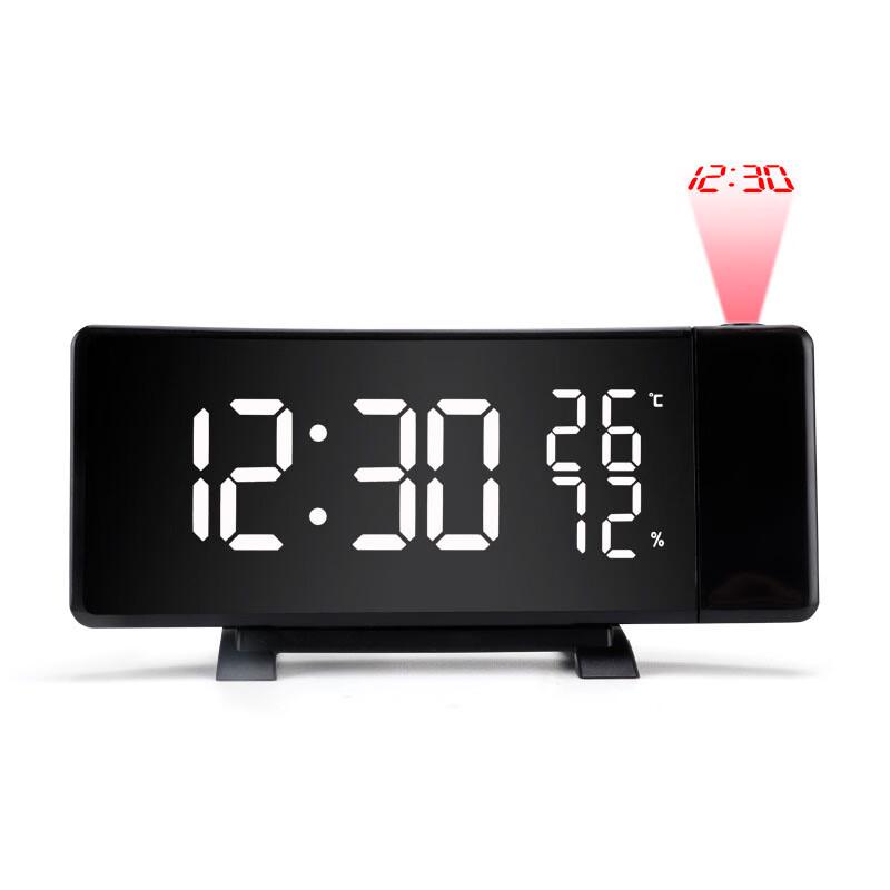Longdai LED Digital Projection Alarm Clock with Radio, Temperature & Humidity