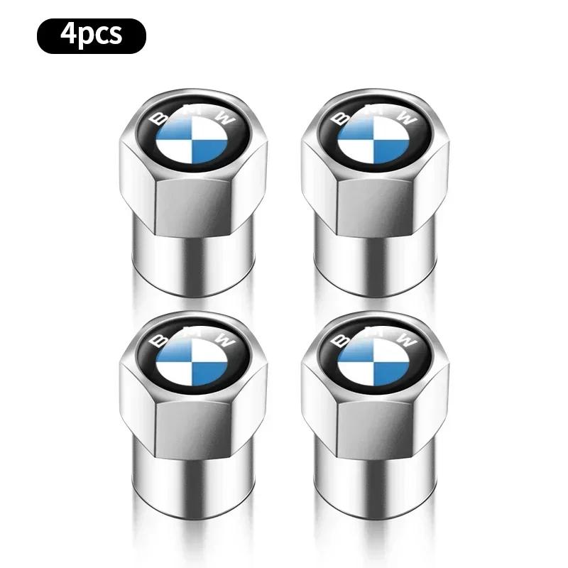 Conjunto de 4 tampas de válvula de ar de metal para pneus de carros BMW M M3 M5 F10 F30 F20 E28 E30 E34 E36 E39 E46 E91 Performance X1 X2 X5