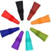 Set Of 6 Silicone Beverage Sealers with Threaded Rings Stoppers for Wine and Beverages Multipurpose Bottle Preservers