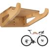Wall Mounted Bike Rack Indoor Wooden Bicycle Storage Hook With Removeable Shelf Bike Holder Display Stand Organizer Space Saver
