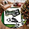 Borussia Monchengladbach Pattern Round Rug, Indoor/Outdoor Mat, for Picnic, Gameroom, Bedroom, Office, Living Room, Home Decor Carpet, Birthday Gift