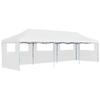 VidaXL Folding Pop-up Party Tent with 5 Walls 3x9m White