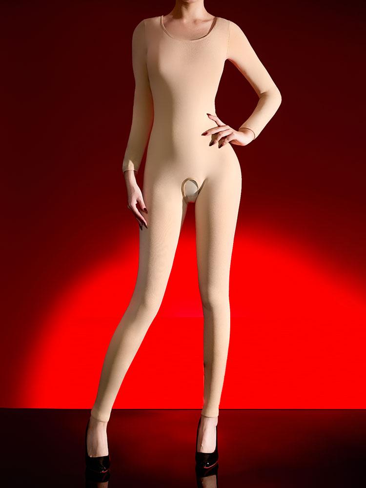 600G Insulated Unisex Fleece Toasty Bodystocking Thermal Catsuit Close Crotch Free Cut Warm One Piece Pantyhose Sizzling Leotard Conjoined Jumpsuit