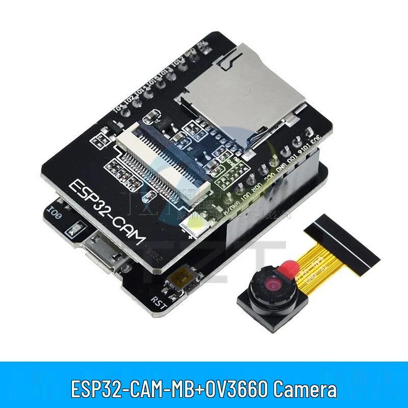 ESP32 CAM MB: USB Downloader WiFi Bluetooth Development Board with OV3660/OV2640 Camera.