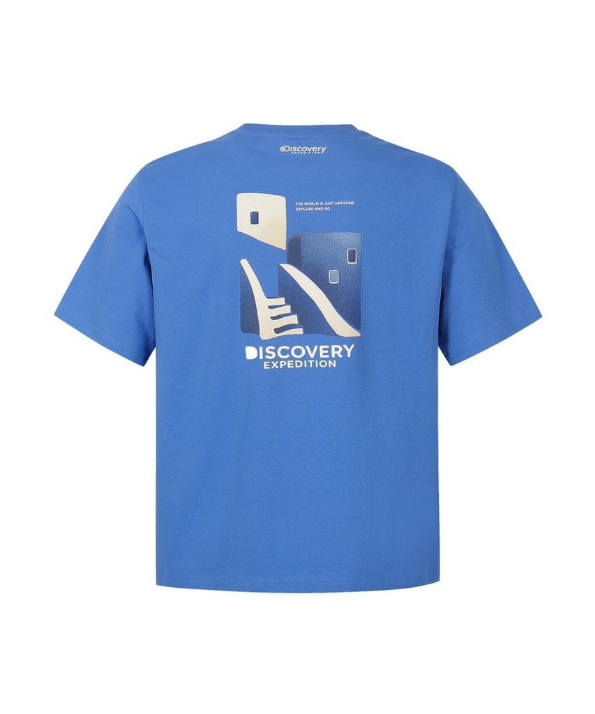 DISCOVERY EXPEDITION Uni Freshvent Terrace Short Sleeve T-Shirt (L.Cobalt Blue)